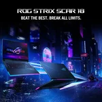 ASUS ROG STRIX SCAR 18 G834JYR-R6036W | Intel Core i9 14900HX, 64GB RAM, 4TB SSD, 18" WQXGA 240Hz, 16GB NVIDIA RTX 4090, Win11 Home, Eng-Arb K/B, Black +Backpack & Mouse