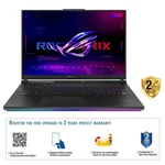 ASUS ROG STRIX SCAR 18 G834JY-N6064W | Core i9 13980HX, 32GB RAM, 2TB SSD, 18" WQXGA(2560x1600) 240Hz, 16GB NVIDIA RTX 4090, Win11 Home, Eng-Arb K/B, Black +Backpack