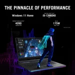 ASUS ROG STRIX SCAR 18 G834JY-N6064W | Core i9 13980HX, 32GB RAM, 2TB SSD, 18" WQXGA(2560x1600) 240Hz, 16GB NVIDIA RTX 4090, Win11 Home, Eng-Arb K/B, Black +Backpack