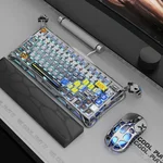 GravaStar Mercury K1 Pro Wireless Gaming Keyboard, Aluminum Alloy, 75% Layout Custom Keyboard, Designed for Durability & Unique Aesthetic (Interstellar Silver)