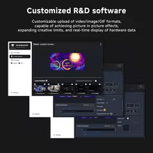 Jungle Leopard Liquid Cooler ProFlow 360 White with LCD 5.5 Inch