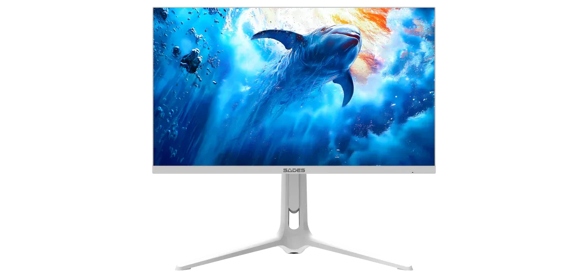 Sades RS-Dolphin SA-F01U27, 27" Dual mode: UHD (4K) 3840x2160 160Hz / FHD 320Hz, 0.5ms, HDMI 2.1, IPS Flat Gaming Monitor - White