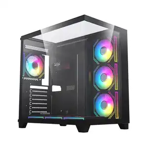 ACEGEEK HORIZON BLACK WITH 7 ARGB FANS BLACK