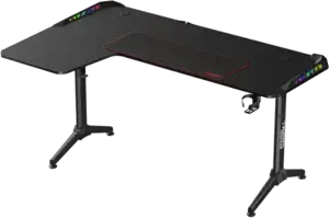 Twisted Minds L-Shaped Left Gaming Desk with Y-Shaped Legs, Left (Electronic Games)
