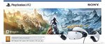 SONY PlayStation VR2 Headset + Horizon Call of Mountain Bundle, 2x 2000x2040 OLED 120Hz, Adjustable Lens Separation, 6-Axis Motion Sensing, Vibration on Headset, USB Type-C, White | CFIZVR1WHORVCH