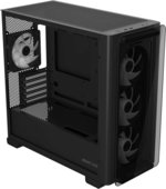 ASUS A23 Plus Computer Case, 4x Pre-Installed aRGB Fans, Up to 360mm Radiator & 7x 120mm Fan Support, 380mm Graphics Card Compatible, Front Panel USB Type-C I/O, Black | 90DC00K0-B19010