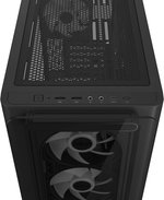 ASUS A23 Plus Computer Case, 4x Pre-Installed aRGB Fans, Up to 360mm Radiator & 7x 120mm Fan Support, 380mm Graphics Card Compatible, Front Panel USB Type-C I/O, Black | 90DC00K0-B19010