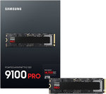 SAMSUNG 9100 PRO PCIe 5.0 NVMe M.2 Internal SSD, 2TB Capacity, V-NAND TLC Type, Up to 14,700 MB/s Sequential Read & Up to 13,400 MB/s Sequential Write, TRIM & SMART Support | MZ-VAP2T0BW
