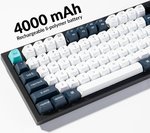 Keychron Q6 Max QMK/VIA Wireless Mechanical Keyboard, Gateron Jupiter Red Switches, Fully Assembled Knob, Tri-Mode Connectivity (2.4GHz, BT, Wired), English-Arabic Layout, Carbon Black | Q6M-M1-AR