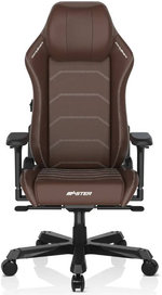 DXRacer 1238S Master Series Gaming Chair, Microfiber Leather, 4D Armrests, Multi-functional Tilt, 3" Casters, High Density Mold Shaping Foam, 220lbs Recommended Weight, Brown | DMC-I238S-C-A3