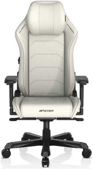 DXRacer 1238S Master Series Gaming Chair, Microfiber Leather, 4D Armrests, Multi-functional Tilt, 3" Casters, High Density Mold Shaping Foam, 220lbs Recommended Weight, White | MAS-I238S-W-A3