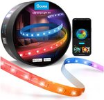 Govee M1 LED Strip Light, 5m/16.4ft Cord Length, 60 LEDs/m Beads Density, Wi-Fi+Bluetooth Connection, App / Control Box / Voice Control Method, RGBIC Light Color | H61E12D1