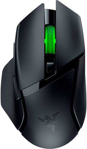 Razer Basilisk V3 x Hyperspeed Gaming Mouse, 5G Advanced 18K DPI Optical Sensor, 18000 DPI Max Sensitivity, Mechanical Mouse Switches Gen-2, Hypershift Mode, Black | RZ01-04870100-R3G1