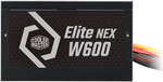 Cooler Master Elite NEX 600W 230V Non Modular Power Supply, 80 Plus Standard Certified, Active PFC & Dual Forward Topology Design, 120mm Sleeve Fan, UK Plug, Black | MPW-6001-ACBW-BUK