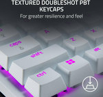 Razer Huntsman V3 Pro Tenkeyless Keyboard, Razer Analog Optical Gen-2 Switch, 1000Hz Polling Rate, Chroma RGB, Magnetic Firm Wrist Rest, English Layout, Type C Cable, White | RZ03-04981700-R3M1