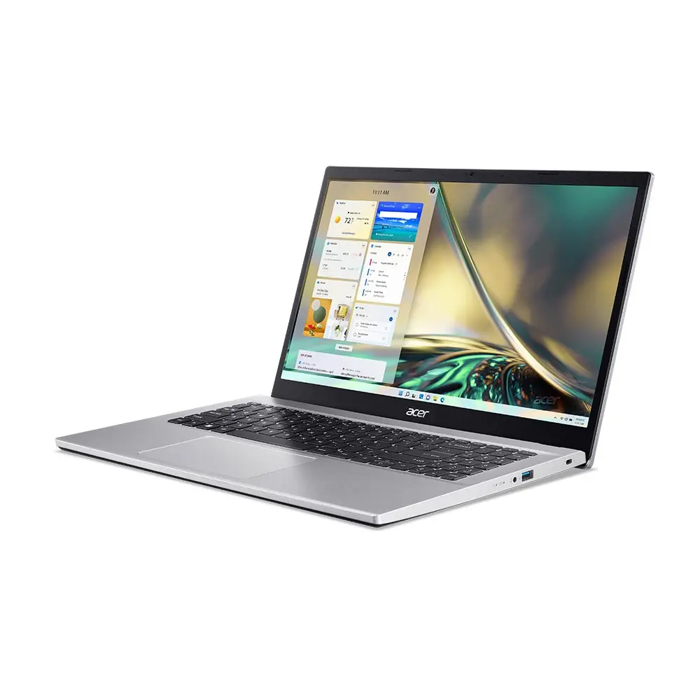Acer Aspire 3 A315 Notebook With 12th Gen Intel Core i5-1235U 10 Cores Upto 4.40GHz/8GB DDR4 RAM/ 512GB SSD Storage/Intel Irix XE Graphics/15.6 Inch English/Arabic Pure Silver