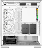 Montech Sky Two aRGB ATX Mid Tower Computer Cases, Up to 360mm Radiator Support, 4x Preinstalled PWM Fans, Side & Bottom Dust Filter, Built-In Cable Management, White | SKY TWO WH