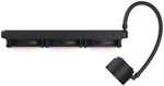 NZXT Kraken Elite 360 RGB AIO Liquid CPU Cooler, 360mm Aluminum Radiator, 2.36" LCD Display, 3 x 120mm PWM Fans, 1800 RPM Fan Speed, 78.86 CFM Airflow, 15.75" Nylon Rubber Tubing, Black | RL-KR36E-B1