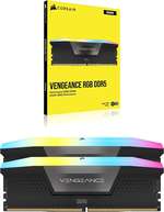 CORSAIR Vengeance RGB 48GB (2x24GB) DDR5 Desktop Memory, 6000MHz Memory Speed (PC5-48000), 36-44-44-96 Latency, Intel XMP 3.0, 1.40V, 288-Pin, Black | CMH48GX5M2E6000C36