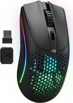 Glorious Model O 2 Wireless RGB Gaming Mouse, Ultralight 68-gram Weight, 26,000 DPI BAMF 2.0 Sensor, Hybrid 2.4 Ghz / BT, 210-hour Max Battery Life, Vibrant RGB Lighting, Black | GLO-MS-OWV2-MB