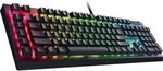 Razer BlackWidow V4 X Mechanical Keyboard, Razer Green Switches, Wired Connectivity, Multi-Functional Roller, 6 Dedicated Macro Keys, Doubleshot ABS Keys, ENG-ARAB Layout, Black | RZ03-04703500-R391