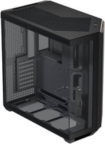  APNX V1 V1-W-BK-v1 ATX Mid Tower Glass Edition Computer Case, Up To 360mm Radiators, x10 Fan Slot, SGCC Body Material, Wood Front Panel, 0.8mm Steel Thickness, Black & Wood | APCM-VI01103.11