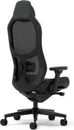 Fractal Refine Gaming Chair, Nylon Reinforced Mesh Fabric Cover, Synchro-Tilt Mechanism, Hubless 65mm with Soft PU Casters, Adjustable Lumbar Support, Class 4 Gas Piston, Mesh Dark | FD-CH-RE1M-01