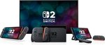 Nintendo Switch 2 Console 2025, 7.9" HDR10 Touchscreen 120Hz Display, 12GB RAM, 256GB Storage, Next-Gen Joy-Con 2 Controllers with Enhanced Motion Sensors, International Version | BMESKB6AA