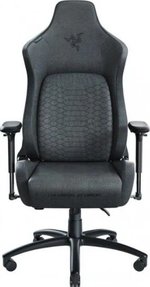 Razer Iskur Fabric Edition Gaming Chair, Built-in Lumbar Support, Metal & Plywood Frame, 6cm Caster Wheel, 4D Armrests, 139 Degrees Back Angle, Dark Gray | RZ38-02770300-R3G1