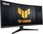 ASUS TUF Gaming VG34VQ3B Curved Monitor, 34" WQHD VA Display, 180Hz Refresh Rate, 1ms (MPRT) Response Time, AMD FreeSync Premium Technology, 16.7m Display Colors, Black | VG34VQ3B