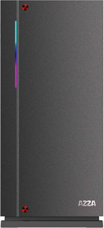 Azza Zircon 7000 ATX Full Tower Case, 2x Pre-Installed 120mm Black Fans, Up to 360mm Radiator Support, 10 Expansion Slot, Addressable RGB Light, Tempered Glass Side Window, Black | CSAZ-7000