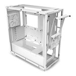 NZXT H7 Air Flow ATX Mid Tower Gaming Case, 360mm Radiator Support, Tempered Glass Side Panel, 2x 120mm Quiet Airflow Fans, Supports Vertical GPU Mounting, White | CM-H71FW-01