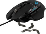 Logitech G502 HERO Wired USB Gaming Mouse, 200 to 16,000 dpi HERO Sensor, Hyper-fast Scroll Wheel, Customizable RBG Lighting, 11 Prog Buttons, Adjustable Weight System, Black | 910-005471