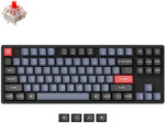 Keychron K8 Pro Wireless Custom Mechanical Keyboard, QMK/VIA Programmable, BT / Wired, RGB Backlight Aluminum Frame Tenkeyless, Hot-Swappable, ENG-ARAB Keyboard, Gateron G Pro Red Switch | K8P-J1-AR
