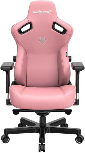 AndaSeat Kaiser 3 Series Premium Ergonomic Gaming/Office Chair, Premium PVC Leather, XL Size (Enlarged), Heavy-duty Aluminum Wheel Base, 65MM PU Covered Wheels, CREAMY PINK | AD12YDC-XL-01-P-PV/C