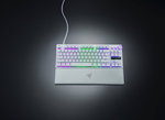 Razer Huntsman V3 Pro Tenkeyless Keyboard, Razer Analog Optical Gen-2 Switch, 1000Hz Polling Rate, Chroma RGB, Magnetic Firm Wrist Rest, English Layout, Type C Cable, White | RZ03-04981700-R3M1
