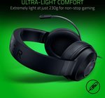 Razer Kraken X Lite Ultralight Gaming Headset: 7.1 Surround Sound Capable - Lightweight Frame - Bendable Cardioid Microphone - for PC, Xbox, PS4, Nintendo Switch - Classic Black | RZ04-02950100-R381