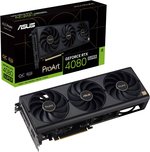 Asus ProArt GeForce RTX 4080 SUPER OC Edition Graphics Card, 16GB GDDR6X 256-Bit Memory, 2610 MHz Boost Clock, 23Gbps Memory Speed, 10240 CUDA Cores, PCI Express 4.0 | 90YV0K90-M0NA00