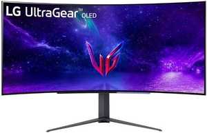 LG 45GR95QE-B 45'' UltraGear WQHD OLED Curved Monitor, 240Hz Refresh Rate, 0.03ms Response Time, 21:9 Aspect Ratio, 1.07B Color Depth, 178Âº Viewing Angle, HDR 10, Black | 45GR95QE-B