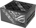 ASUS ROG Strix 1200W Fully Modular Power Supply, 80 PLUS Platinum Efficiency, Active PFC, GaN MOSFET, ATX 3.1 Compatible, Cybernetic Lambda A+, Dual Ball Fan bearings, Black | 90YE00W0-B0NA00