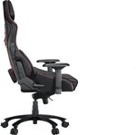 ASUS ROG Chariot Gaming Chair, Aura RGB Feature, 4D-Adjustable Armrests, Lumber Pillow, Z Support Multi-Function, 65mm POU Coated Casters, Black | 90GC00E0-MSG010