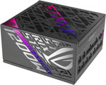 ASUS ROG Strix 1200W Fully Modular Power Supply, 80 PLUS Platinum Efficiency, Active PFC, GaN MOSFET, ATX 3.1 Compatible, Cybernetic Lambda A+, Dual Ball Fan bearings, Black | 90YE00W0-B0NA00
