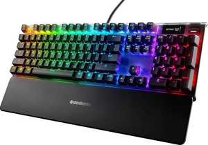 SteelSeries Apex 7 Mechanical Gaming Keyboard, Aircraft Grade Aluminum Alloy, Red Mechanical Gaming Switches | 64636