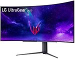 LG 45GR95QE-B 45'' UltraGear WQHD OLED Curved Monitor, 240Hz Refresh Rate, 0.03ms Response Time, 21:9 Aspect Ratio, 1.07B Color Depth, 178Âº Viewing Angle, HDR 10, Black | 45GR95QE-B