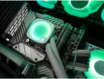 EKWB EK-Nucleus AIO CR240 Lux D-RGB Liquid CPU Cooler, 240mm Radiator, 120 mm D-RGB Daisy-chainable Fans, 550 - 2300 RPM Fan Speed, 72 CFM Air Flow, Applicable for AMD / Intel, White | 3831109897843