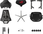 Asus SL400 ROG Destrier Ergo Gaming Chair, 150 KG Maximum Load, 3D With 360 Fully Rotate Armrest, 90 - 135 Tilt Range, Class 4 Gas Lift, 75mm PU Casters, Adjustable Angle, Black | 90GC0120-MSG010