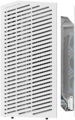 DarkFlash DY470 ATX Computer Case, 7x Pre-Installed aRGB Fans, 360mm Radiators, Up to 10x 120mm Fan Support, Cable Management Panel, 330Â° Immersive Panoramic View, 3 Glass Panels, Ice White | DY470