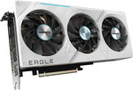 GIGABYTE GeForce RTX 4070 SUPER EAGLE OC ICE Graphics Card, 12GB GDDR6X 192 bit Memory, 2535 MH Core Clock, 21 Gbps Memory Speed, 7168 CUDA, PCI-E 4.0, 3* DP / 1* HDMI | GV-N407SEAGLEOC ICE-12GD