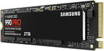 Samsung 990 Pro 2 TB NVMe M.2 Internal SSD, PCIe Gen 4.0 x4, NVMe 2.0 Interface, 7450 MB/s Sequential Read Speed, 6900 MB/s Sequential Write Speed, 3.3 Voltage, V-NAND 3-bit MLC | MZ-V9P2T0BW
