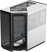 APNX V1 V1-BW-v1 ATX Mid Tower Glass Edition Computer Case, Up To 360mm Radiators, x10 Fan Slot, SGCC Body Material, ABS Front Panel, 0.8mm Steel Thickness, Black & White | APCM-VI01003.M1